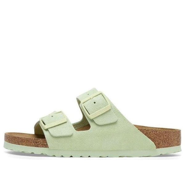 BirkenstockArizona Big Buckle Nubuk Leather 'Green'