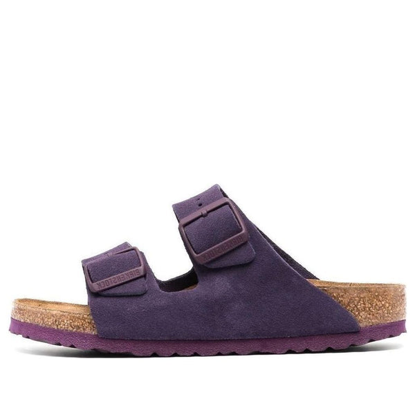 BirkenstockArizona Soft Footbed Suede Leather Narrow Fit Sandals 'Wine'