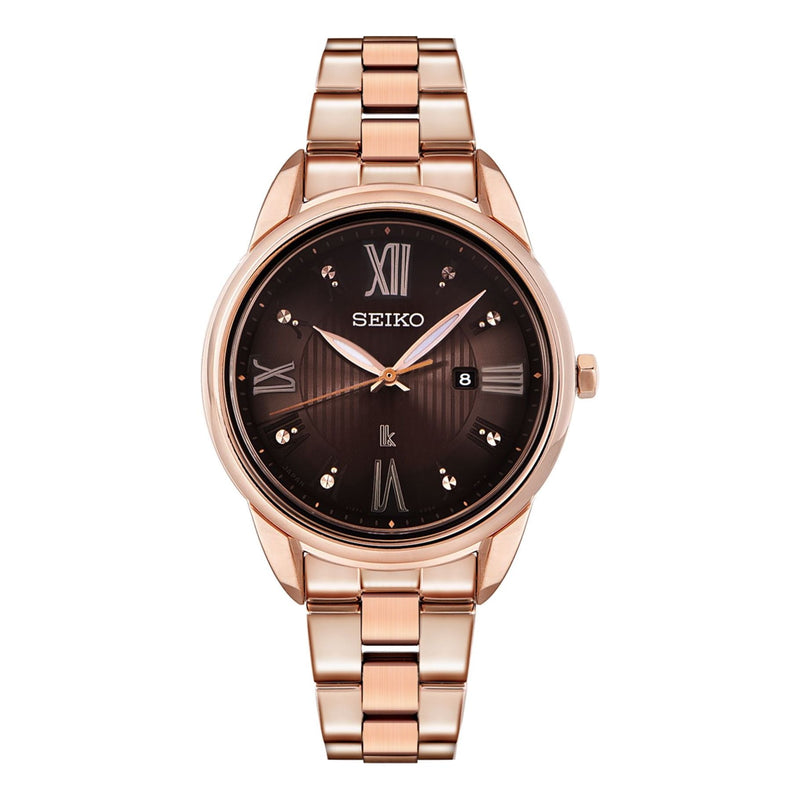 SEIKOLukia Series Waterproof Quartz Gold/Black