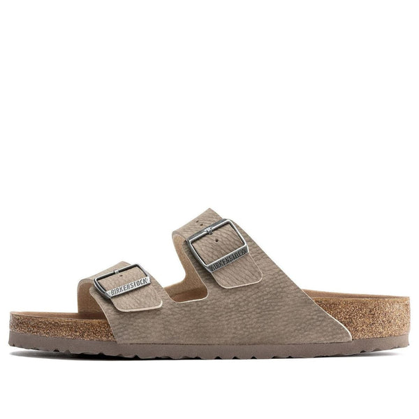 Birkenstock(WMNS)  Arizona Vegan Synthetik Narrow Fit Sandals 'Desert Dust Gray Taupe'