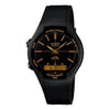 CASIOQuartz Waterproof Mens Black Analog/Digital Combo