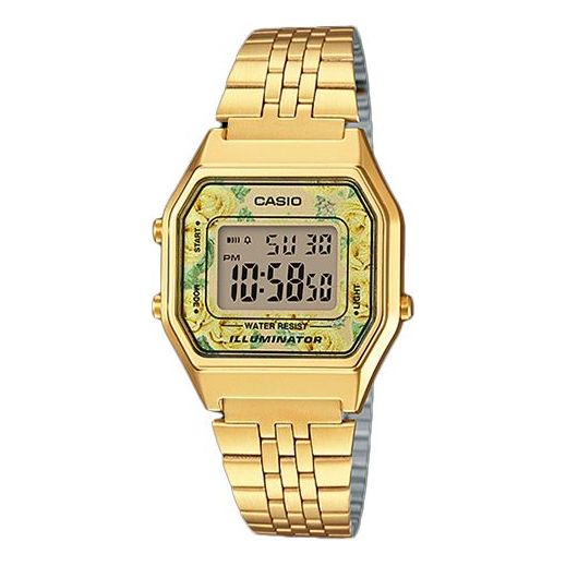 CASIOWaterproof Quartz Analog Unisex Mens Gold Digital