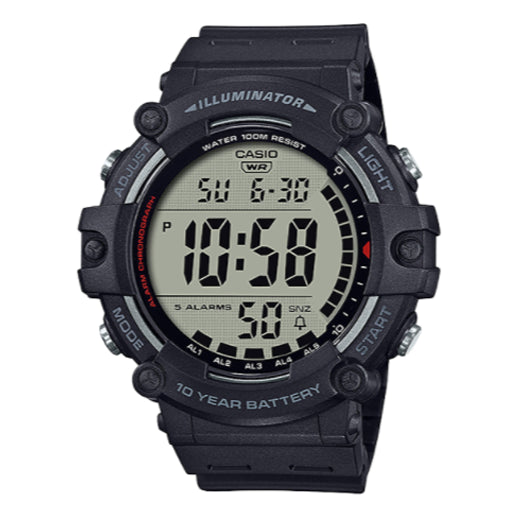 CASIOQuartz Waterproof Sports Shockproof Mens Black Digital