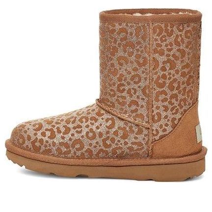 UGG(PS)  Classic II Glitter Leopard Fleece Lined Brown