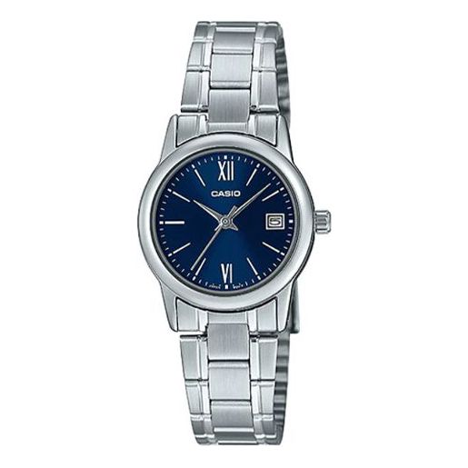 CASIOWaterproof Stainless Steel Strap Blue Analog
