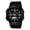 CASIOWaterproof Sports Solar Powered Mens Black Analog