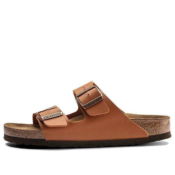 BirkenstockArizona Soft Footbed Birko-Flor 'Ginger Brown'