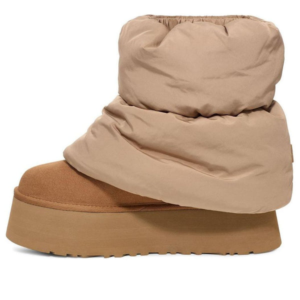 UGG(WMNS)  Classic Mini Dipper Puffer Boot 'Amphora Chestnut'