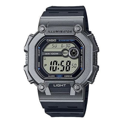 CASIOWaterproof Sports Mens BlackGray Digital