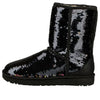 UGG(WMNS)  Classic Short Sequin 'Black'