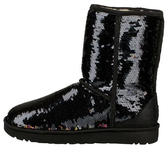 UGG(WMNS)  Classic Short Sequin 'Black'