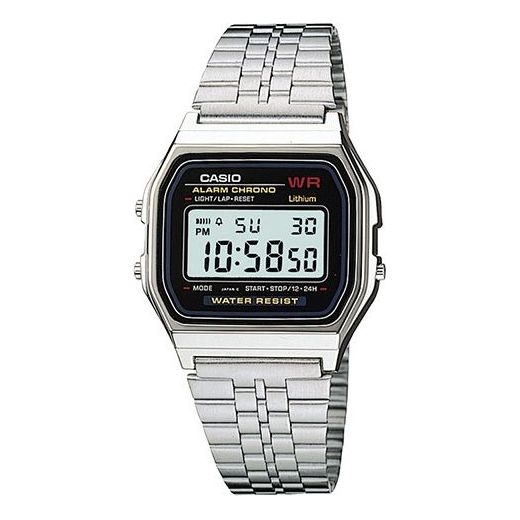 CASIOClassic Bracelet Unisex Waterproof Mens Silver Digital