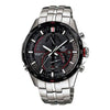 CASIOEDIFICE Solar Powered Mens Black Analog