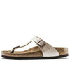 BirkenstockGizeh Birko-Flor Graceful Narrow Fit Sandals 'Pearl White'