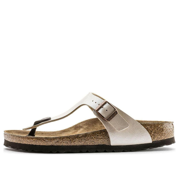 BirkenstockGizeh Birko-Flor Graceful Narrow Fit Sandals 'Pearl White'