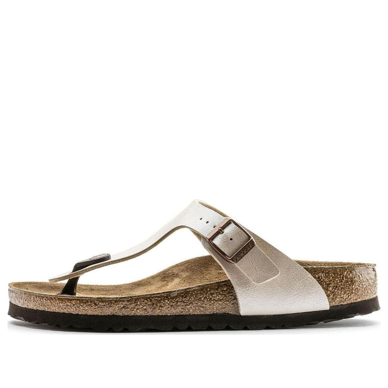 BirkenstockGizeh Birko-Flor Graceful Narrow Fit Sandals 'Pearl White'