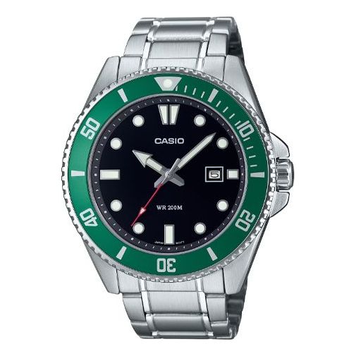 CASIOAnalog 'Silver Verdent Green'