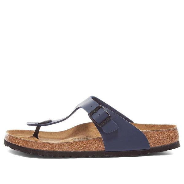 Birkenstock(WMNS)  Arizona Big Buckle Oiled Leather 'Blue'
