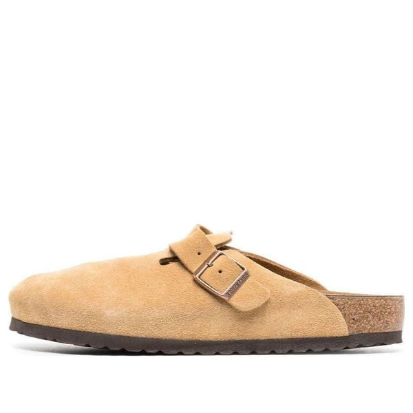 BirkenstockBoston Suede Leather 'Latte Cream'