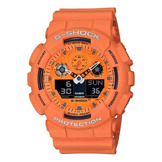 CASIOG-Shock Analog-Digital 'Orange Red'