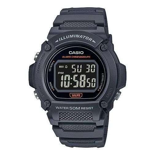 CASIOWaterproof Sports Quartz Mens Black Digital