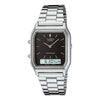 CASIOCouple Waterproof Mens Black Analog/Digital Combo