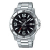 CASIOStainless Steel Strap Mens SilverBlack Analog