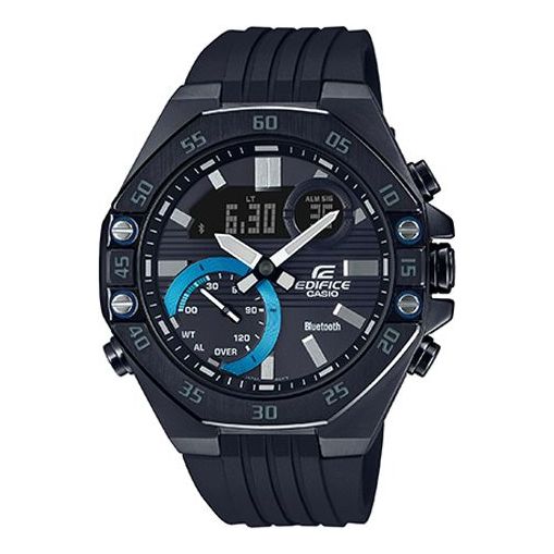 CASIOBluetooth Waterproof Sports EDIFICE Sapphire Crystal Quartz Solar Powered Mens Black Analog/Digital Combo