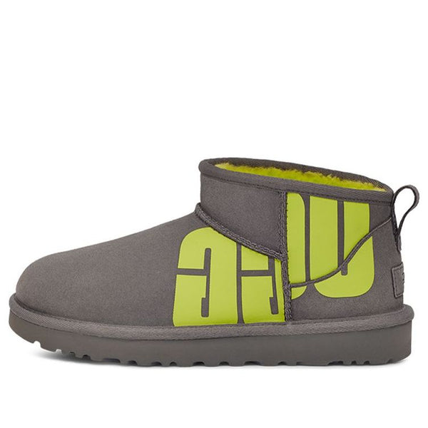 UGG(WMNS)  Classic Ultra Mini Broken Logo 'Grey Green'