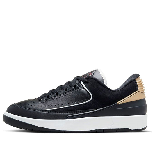 Air Jordan(WMNS)  2 Retro Low 'Black Metallic Gold'