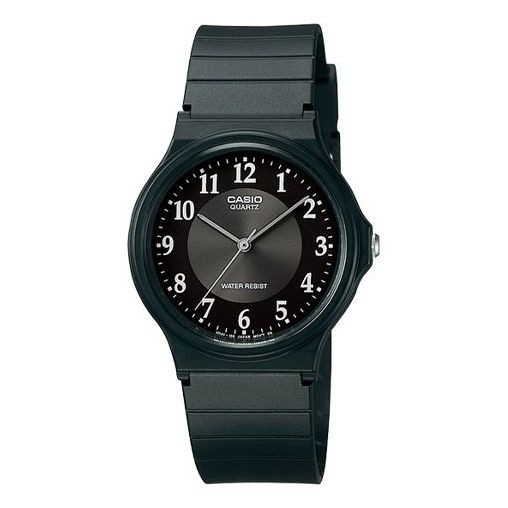 CASIOQuartz Waterproof Black Dial Mens Black Analog