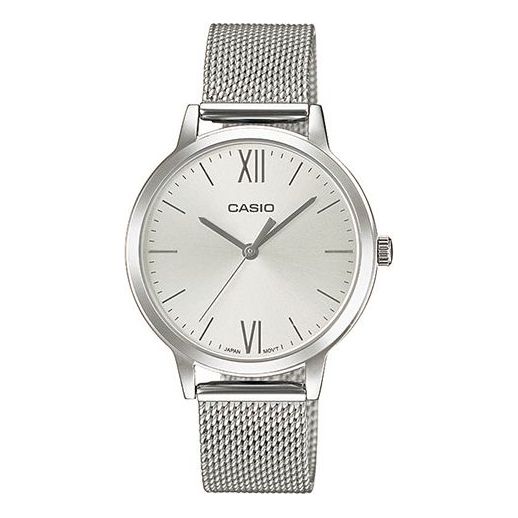 CASIOStainless Steel Strap Quartz Waterproof White Analog