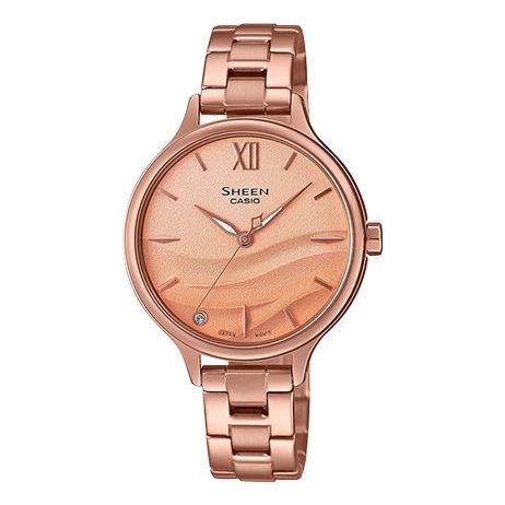 CASIOSEAWAVE Subject Fashion 3d Minimalistic Watch Sapphire Crystal Gradient Pink