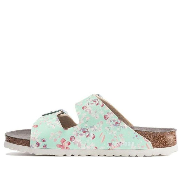 Birkenstock(WMNS)  Arizona ESD Birko-Flor Narrow Fit 'Flower Field Mint'