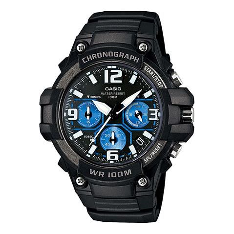 CASIOWaterproof Sports Quartz Mens Black Analog