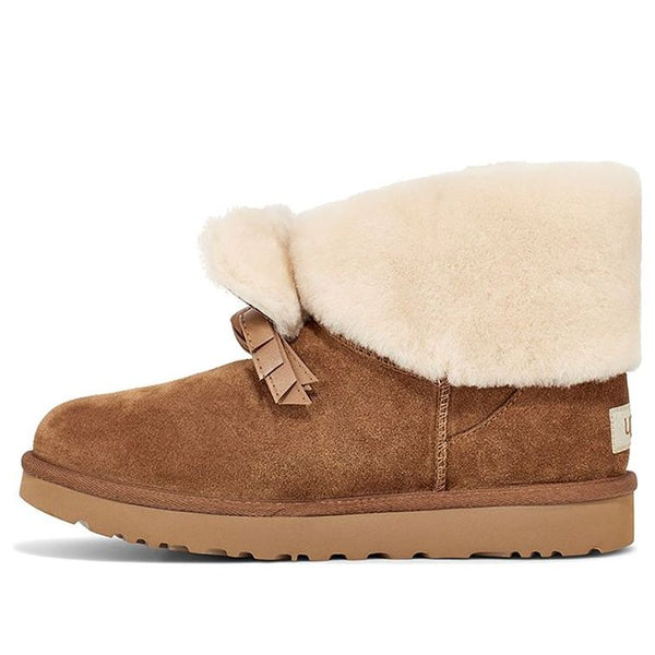 UGG(WMNS)  Classic Mini II CNY(Chinese New Year) Snow boots Chestnut