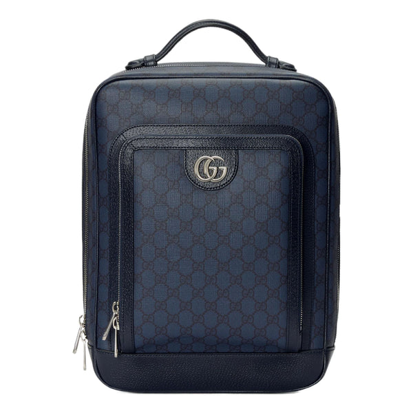 GucciMini GG Canvas Medium Backpack 'Blue Black'