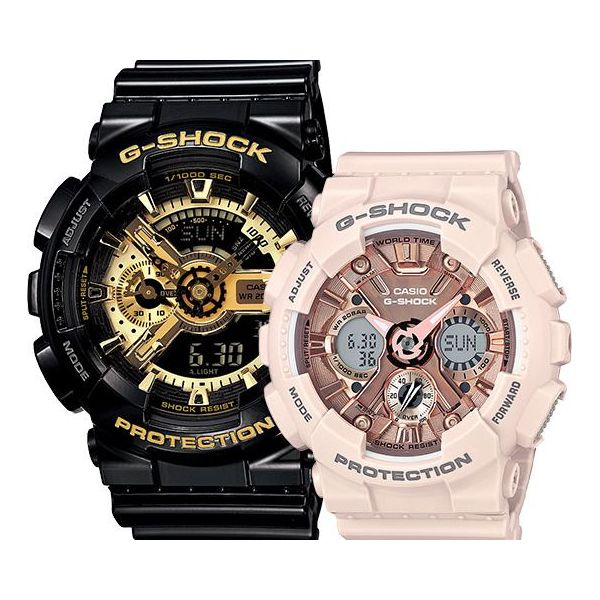 CASIOG-Shock Analog-Digital 'Black Gold Pink'