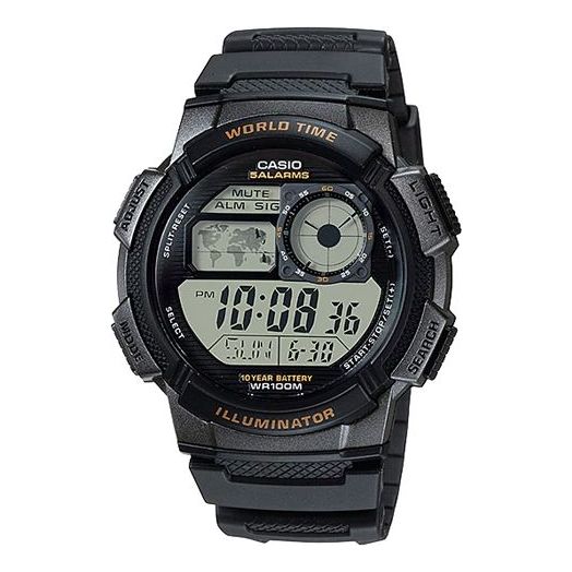 CASIOG Shock Quartz Sports Waterproof Mens Black Digital