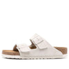 BirkenstockArizona Soft Footbed Suede Leather Narrow Fit Sandals 'Antique White'