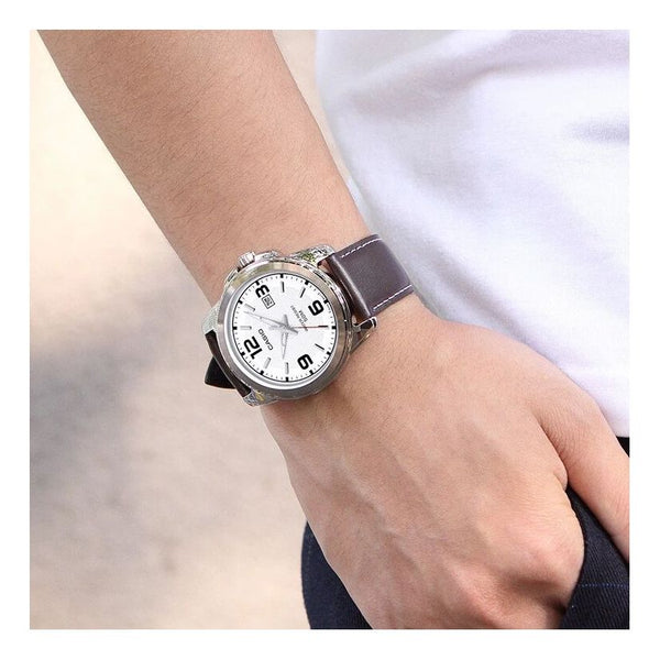 CASIOMen's  Minimalistic Casual Watch Business Mens Brown Analog