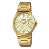CASIOMen's  DRESS Series waterproof Stainless Steel Color Mens Gold Analog