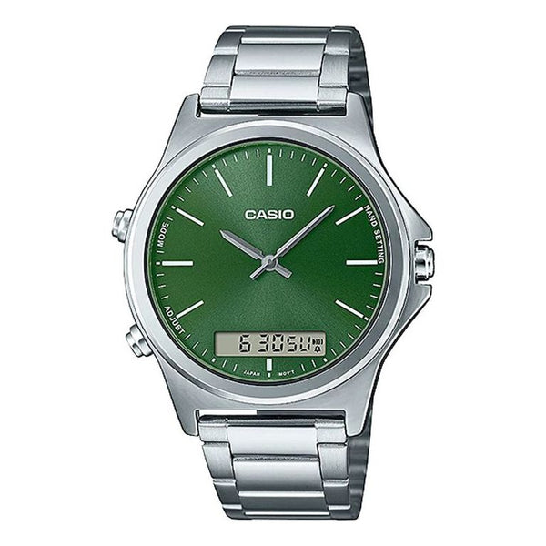 CASIOCasio Dress Classic Business Analog-Digital Watch 'Silver Green'