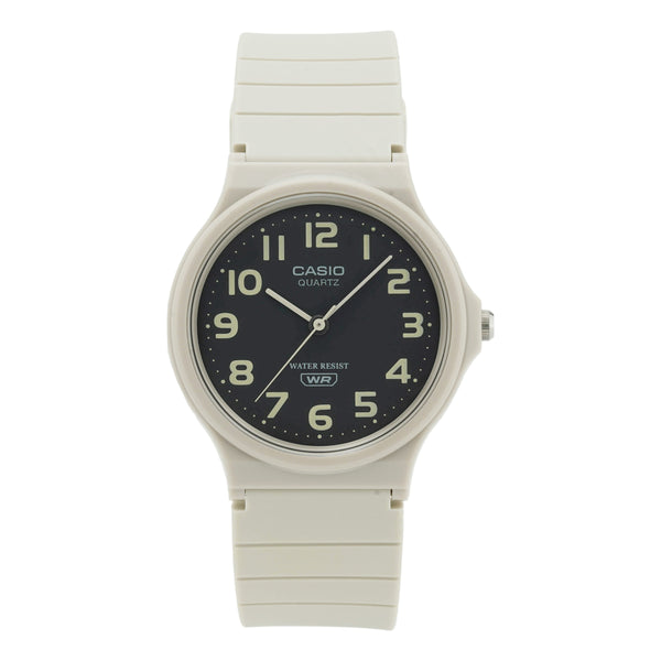 CASIOSTANDARD Series Waterproof Fashion Stylish Resin Strap 38.8*34.9*7.8mm Black Watch Unisex Mens