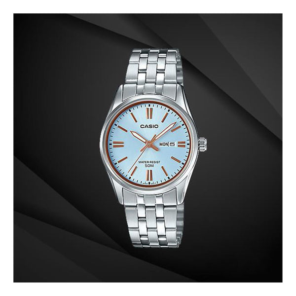 CASIOWaterproof Light Blue Analog