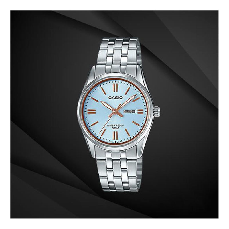 CASIOWaterproof Light Blue Analog