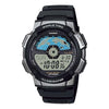 CASIOSports Quartz Waterproof Mens SilverBlack Analog