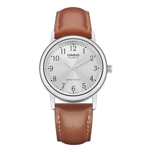 CASIOCasio Dress Analog Watch 'Brown Silver White'