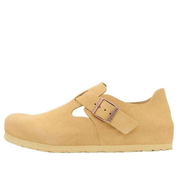 BirkenstockLondon Suede Leather Narrow Fit Shoes 'Latte Cream'
