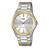 CASIOStainless Steel Strap Quartz Waterproof Unisex Mens Silver Analog